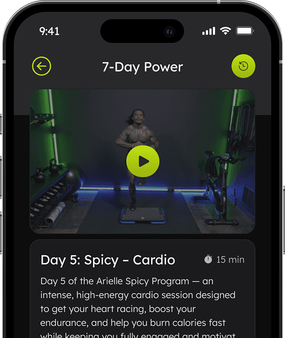 Get your equipment ready, see what’s ahead, and start your workout with us.