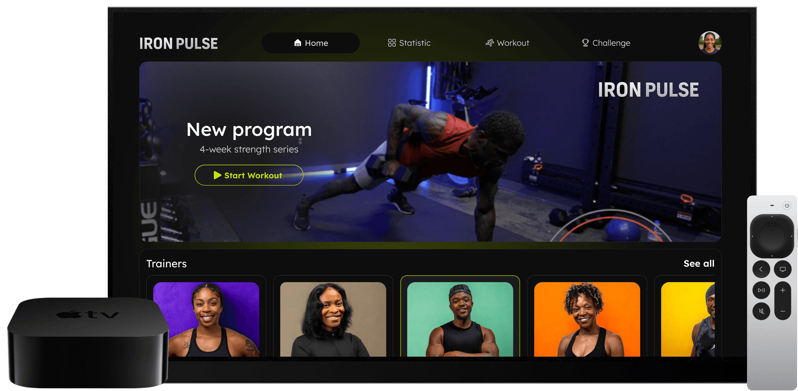 IronPulse on Apple TV